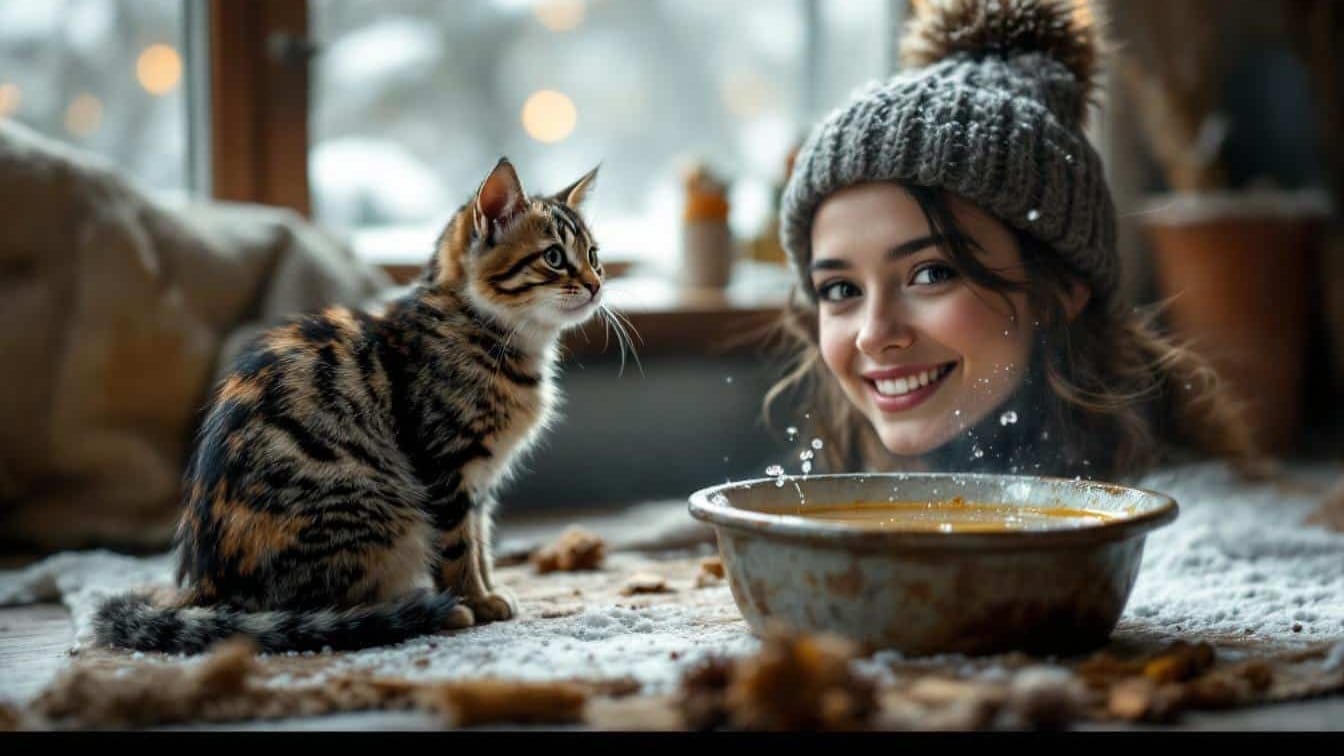 Gatto che non beve abbastanza in inverno? Questo trucco semplice risolve il problema
