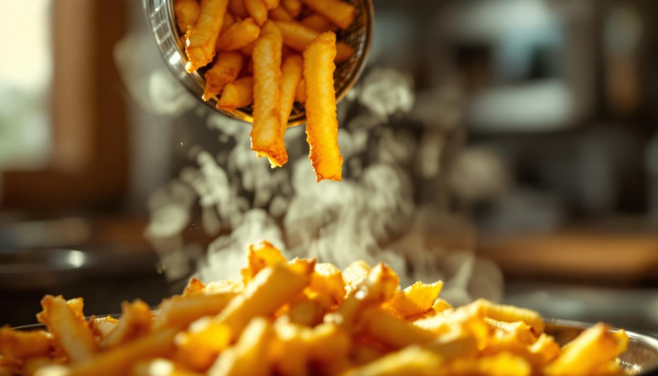 Patatine fritte in friggitrice ad aria croccantissime: il trucco dell’acqua calda